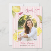 Freshly Graduated Lemon Graduation サンキューカード (正面)
