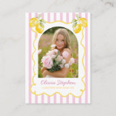 Freshly Graduated Lemon Graduation College Fund エンクロージャーカード (裏面)