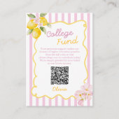 Freshly Graduated Lemon Graduation College Fund エンクロージャーカード (正面)