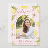 Freshly Graduated Lemon Graduation Party 招待状 (正面)