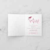 Freshly Graduated Lemon Graduation Party 招待状 (内部)