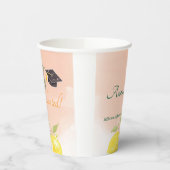 Freshly Graduated lemon Graduation Party Paper Cup 紙コップ (左)