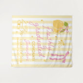 Freshly Graduated Lemon Graduation Tapestry タペストリー (正面(横))
