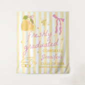 Freshly Graduated Lemon Graduation Tapestry タペストリー (正面)