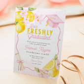 Freshly Graduated Lemon Party Invitation 招待状