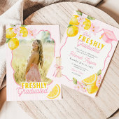 Freshly Graduated Lemon Party Invitation 招待状
