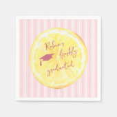 Freshly Graduated Lemon Pink  スタンダードカクテルナプキン (正面)
