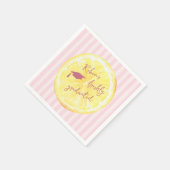 Freshly Graduated Lemon Pink  スタンダードカクテルナプキン (角)