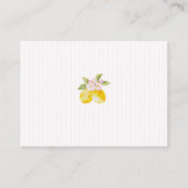 Freshly graduated lemon pink floral college fund エンクロージャーカード (裏面)