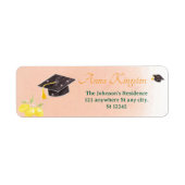 Freshly Graduated lemon Return Address Labels ラベル (正面)