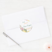 Freshly Graduated Lemon them Personalized ラウンドシール (封筒)