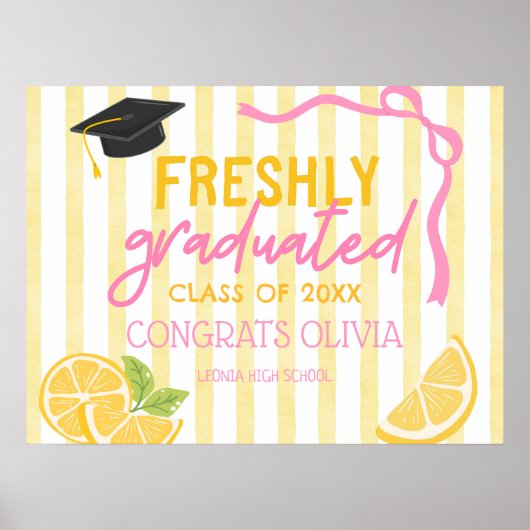 Freshly Graduated Lemonade Grad Party ポスター (正面)