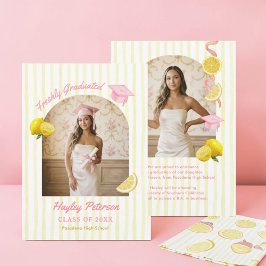 Freshly Graduated Lemonade Graduation 案内状