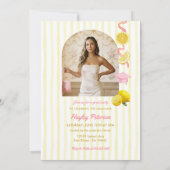 Freshly Graduated Lemonade Graduation Party  招待状 (裏面)