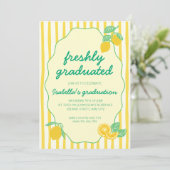 Freshly Graduated Photo Lemon Citrus Graduation 招待状 (スタンド正面)