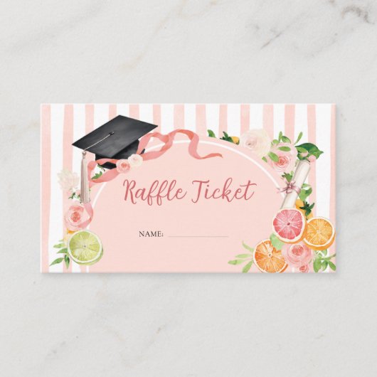 Freshly Graduation Summer Citrus Raffle Card エンクロージャーカード (正面)