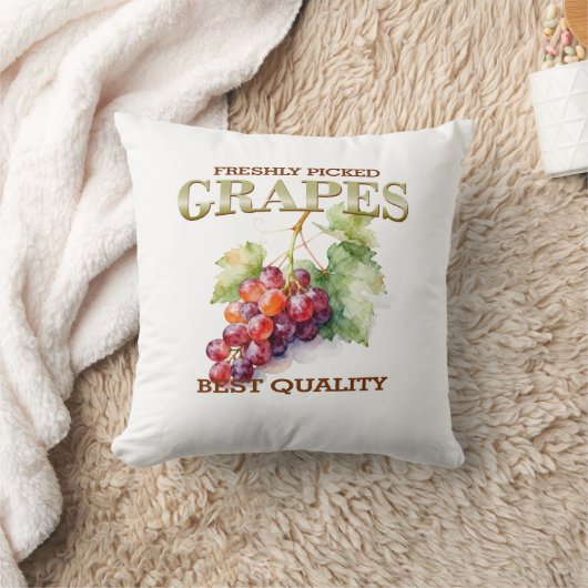 Freshly Picked Grapes - Best Quality クッション (ブランケット)