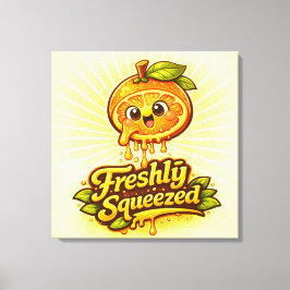 Freshly Squeezed - Feelin' Fruity - Foodie Fiends キャンバスプリント
