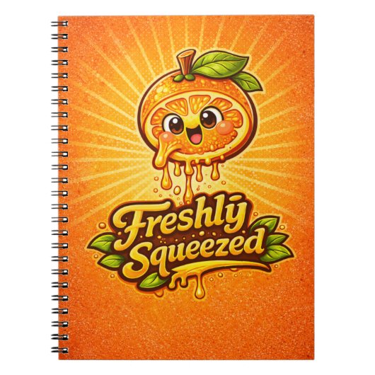Freshly Squeezed - Feelin' Fruity - Foodie Fiends ノートブック (正面)