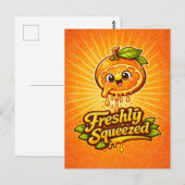 Freshly Squeezed - Feelin' Fruity - Foodie Fiends ポストカード (正面/裏面)