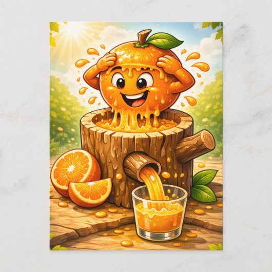 Freshly Squeezed - Feelin' Fruity - Foodie Fiends ポストカード (正面)