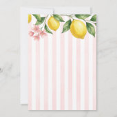 Freshly Squeezed Lemon Baby Shower Farmers Market 招待状 (裏面)