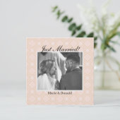 Freshly Wed Pastel Peach and Gold Geometric シーズンカード (スタンド正面)