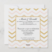 Freshly Wed Pastel Peach and Gold Geometric シーズンカード (裏面)