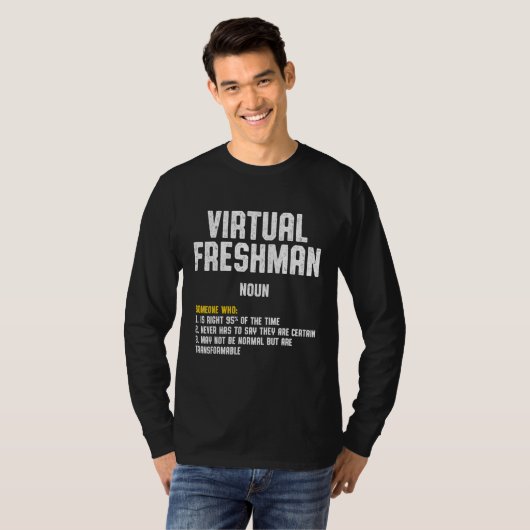 Freshman Virtual Online School Student 4 Tシャツ (正面フル)