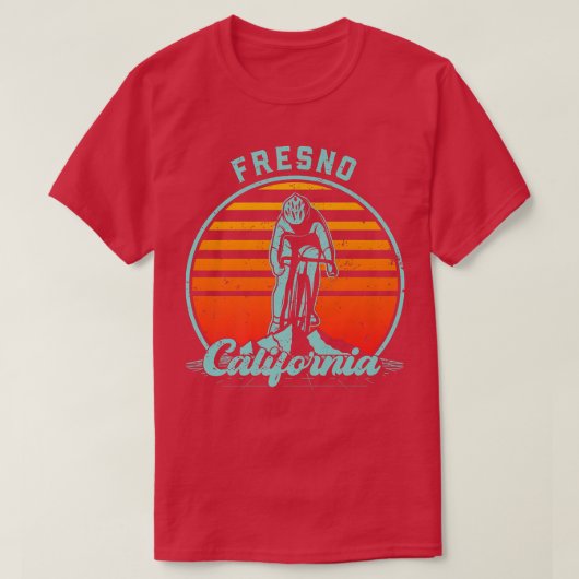 Fresno California Road Bike   Tシャツ (デザイン正面)