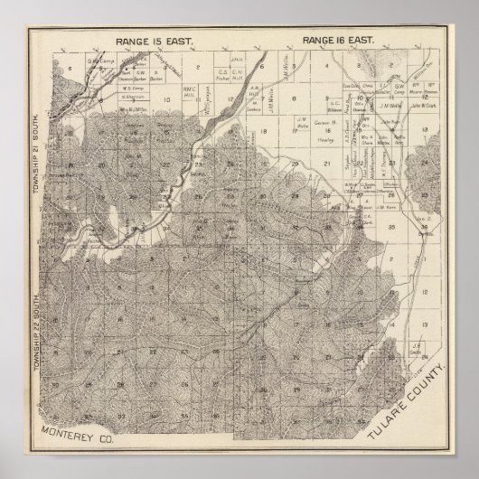 Fresno County, California 18 ポスター (正面)