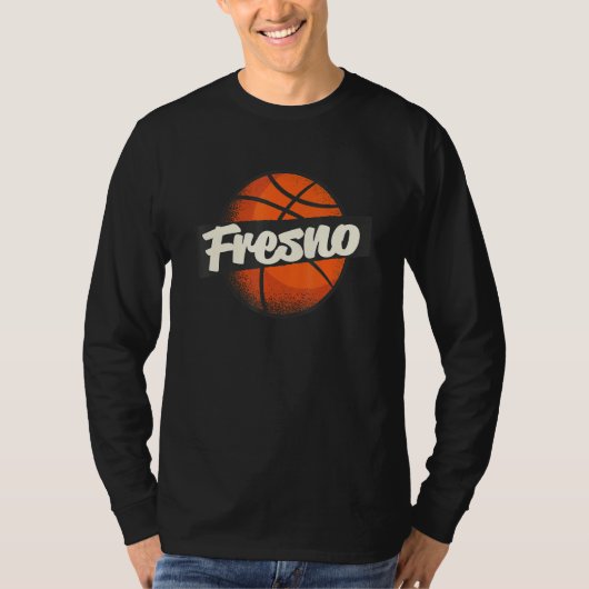 Fresno Hometown Basketball Player Sports Tシャツ (正面)