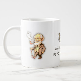 Freud Caricature for Psychologists & Mental Health ジャンボコーヒーマグカップ