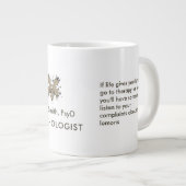 Freud Caricature for Psychologists & Mental Health ジャンボコーヒーマグカップ (正面右)