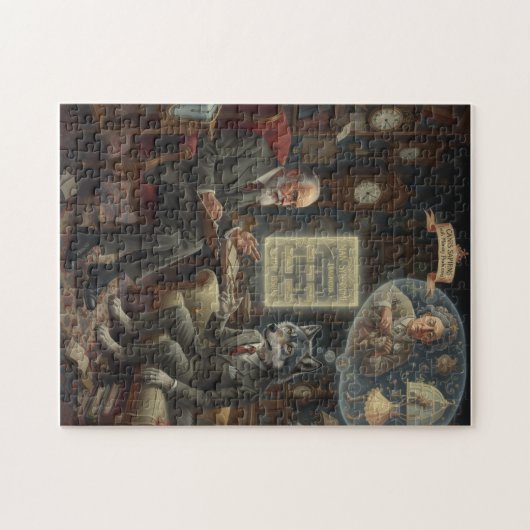 Freud Man-Wolf Puzzle ジグソーパズル (横)