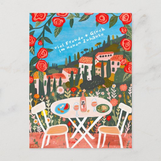 Freude Neuen Haus schöne Landschaft ポストカード (正面)