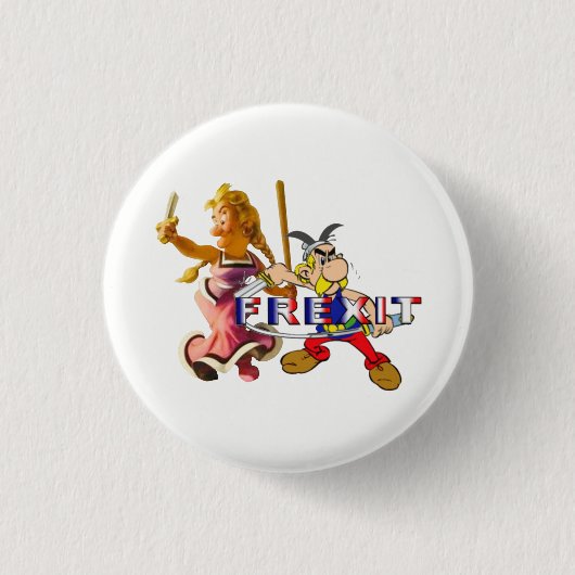 frexit 缶バッジ (正面)