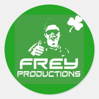 Frey Productionsグリーンステッカー ラウンドシール