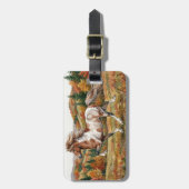 Freya Icelandic Horse in Autumn Forest ラゲッジタグ (正面縦)