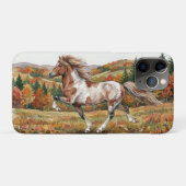 Freya Icelandic Horse in Autumn Forest Case-Mate iPhoneケース (裏面(横))