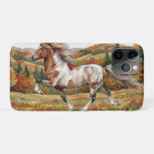 Freya Icelandic Horse in Autumn Forest Case-Mate iPhoneケース (裏面(横))