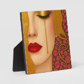 Freya's heartache golden tears in pink motif フォトプラーク (正面)