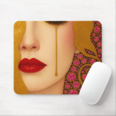 Freya's heartache golden tears in pink motif マウスパッド (マウス)