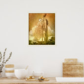 FreyjaとSvipdag by John Bauer 1911 Scandinvian ポスター (キッチン)