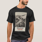 FREYRのヴィンテージの写真のベルギーの川マースROOP Tシャツ (正面)