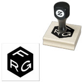 FRGアイコン2.5インチx 2.5インチゴムスタンプ ラバースタンプ (押印)