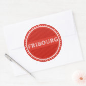 Fribourg City Pride Emblem – Swiss Identity ラウンドシール (封筒)