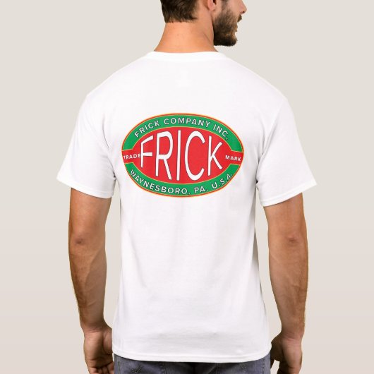 Frick 1911アンティークスチームファームエンジンシャツ tシャツ (裏面)