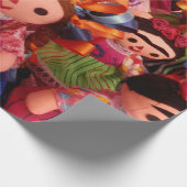 Fridaおよびメキシコ人形-包装紙 ラッピングペーパー (角)