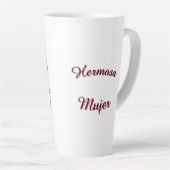 Frida Catrina Artist SugarSkull–Día de los Muerto カフェラテマグ (右アングル)